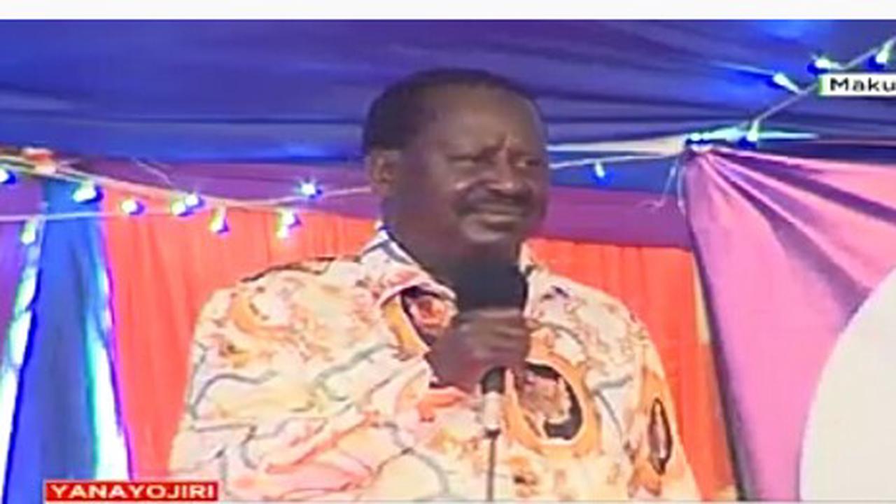 Raila Sings A Song That Greatly Connects Him To Ukambani People Today (Video)