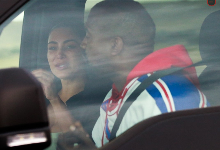 Kim Kardashian breaks down in tears as she reunites with Kanye West in Wyoming for marriage crisis talks (photos)