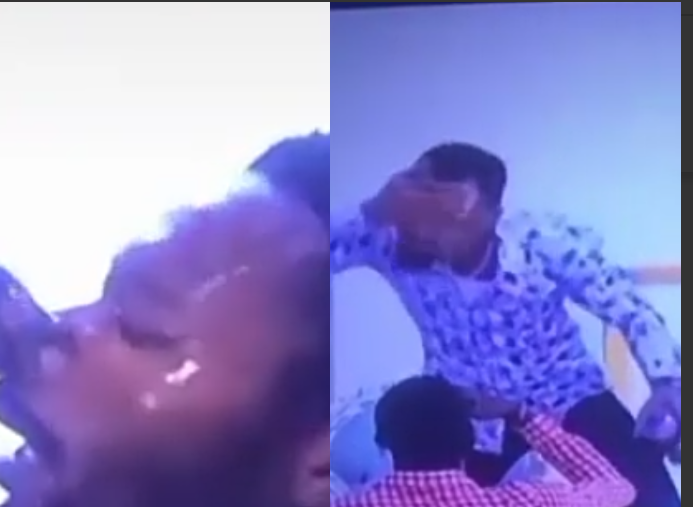 6aea16cab8fdcd2837b0de93dc916b12?quality=uhq&resize=720 - Video Of Rev Obofuor Washing His Face On His Church Member's Face As Spiritual Direction Causes Stir