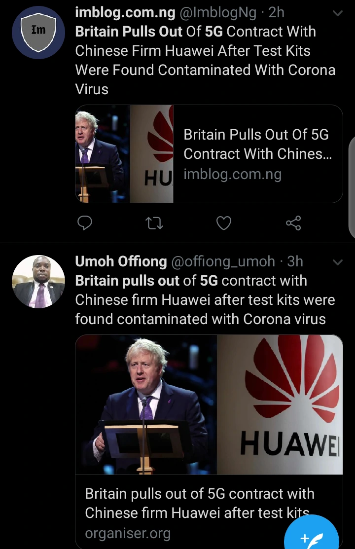 How Nigeria Is Welcoming The Chinese, And UK Is Pulling Out Of Their Huawei's 5G Contract