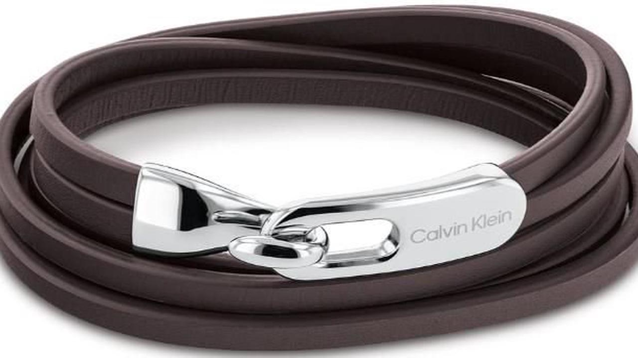 Calvin Klein Contemporary Herren Armband in Schwarz oder Braun für 71,20€ (statt 92€)