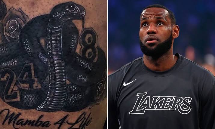 Celebrities who paid tribute to Kobe Bryant with a tattoo