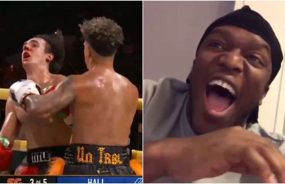 Youtube Vs Tiktok Boxing Ksi Brilliantly Reacts To Bryce Hall Knockout Opera News