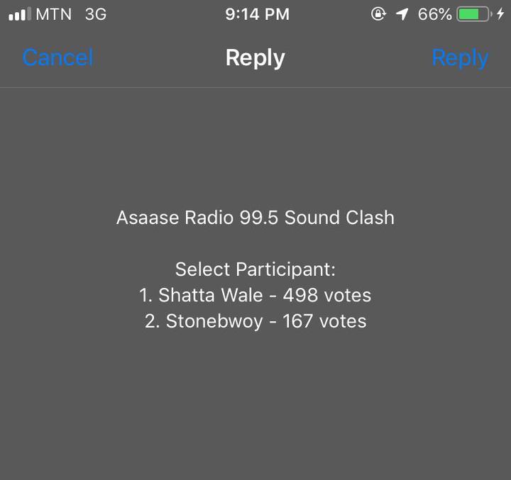 Leaked Results Of The Shattawale VS Stonebwoy Clash At Asaase FM