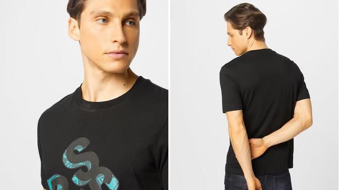 BOSS Tiburt Herren T-Shirt in Schwarz für 39,90€ (statt 80€)