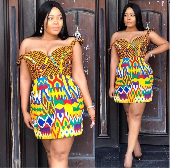 Latest Off-shoulder Ankara 