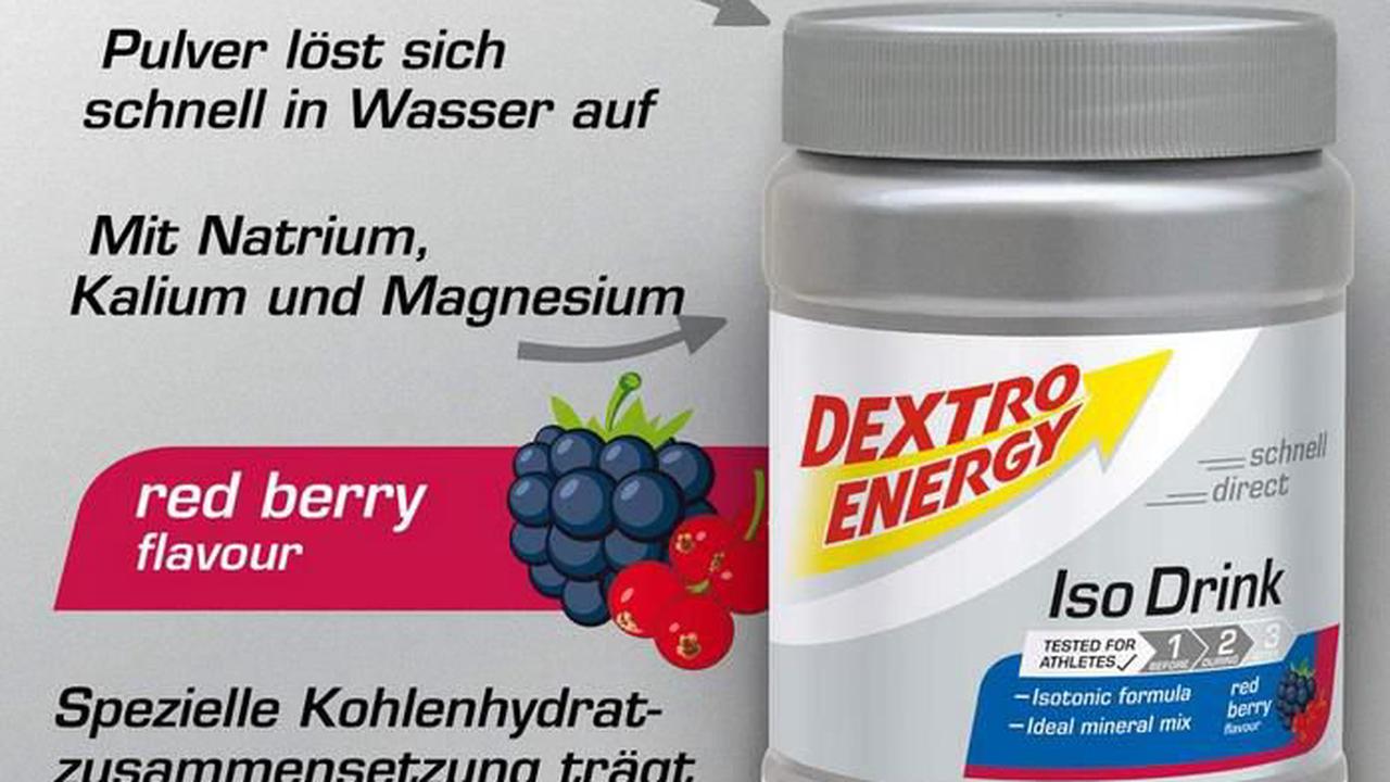 Dextro Energy Iso Drink Pulver, Red Berry, 440g mit Elektrolyte ab 4,79€ (statt 7€) – Prime Sparabo