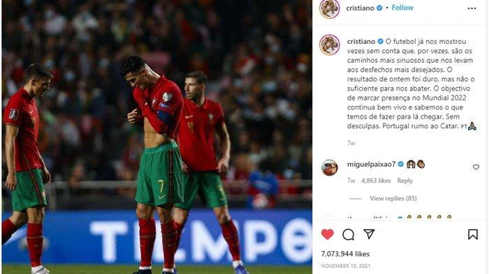Tekad Ronaldo untuk bawa Portugal ke Qatar.
