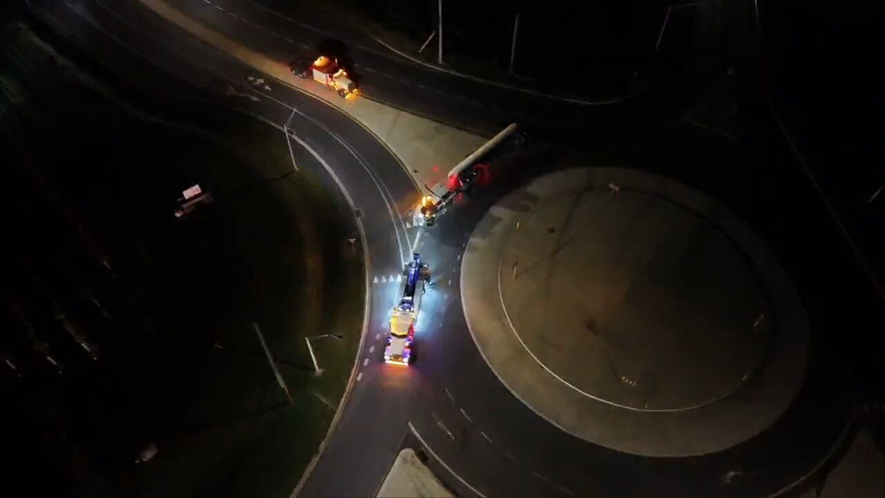 Tractor-trailer overturns in Upper Macungie Twp.