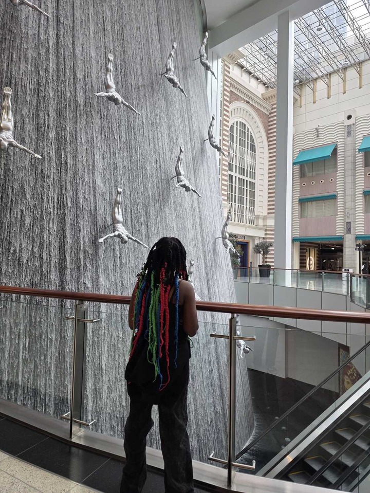 Truphena Muthoni at Dubai Mall