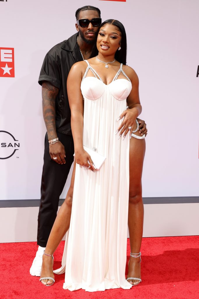 Megan Thee Stallion and her boyfriend Pardi Fontaine pack on the PDA at the BET Awards (photos)