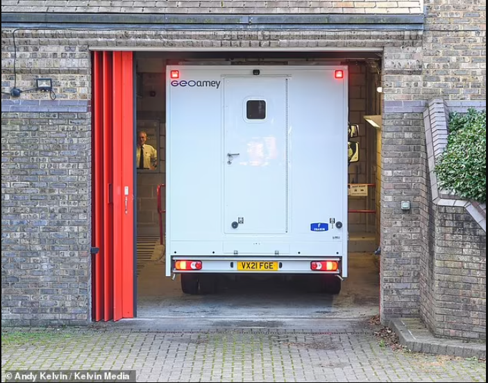 Disgraced Manchester City star, Benjamin Mendy arrives at court in prison van to face charges of rape and sexual assault against three women (photos)