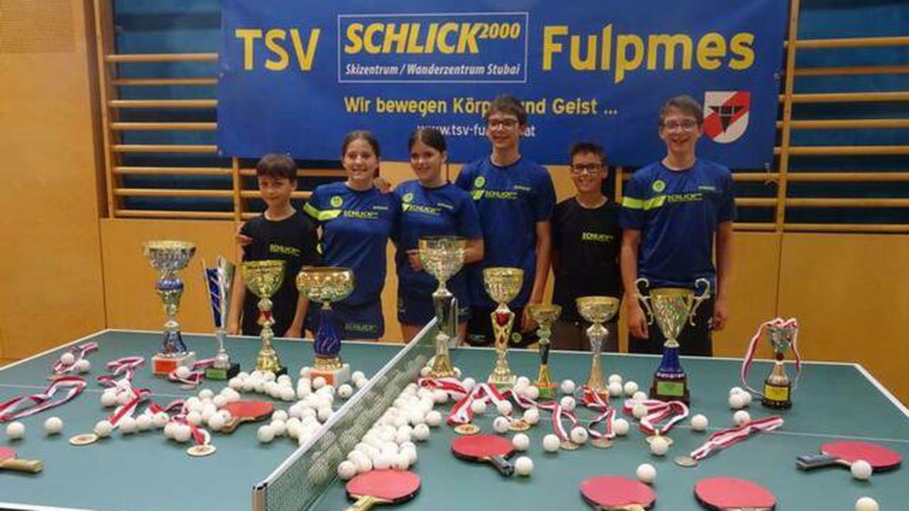 Tischtennissport Medaillenregen bei den Tiroler Meisterschaften für Stubaier Kids