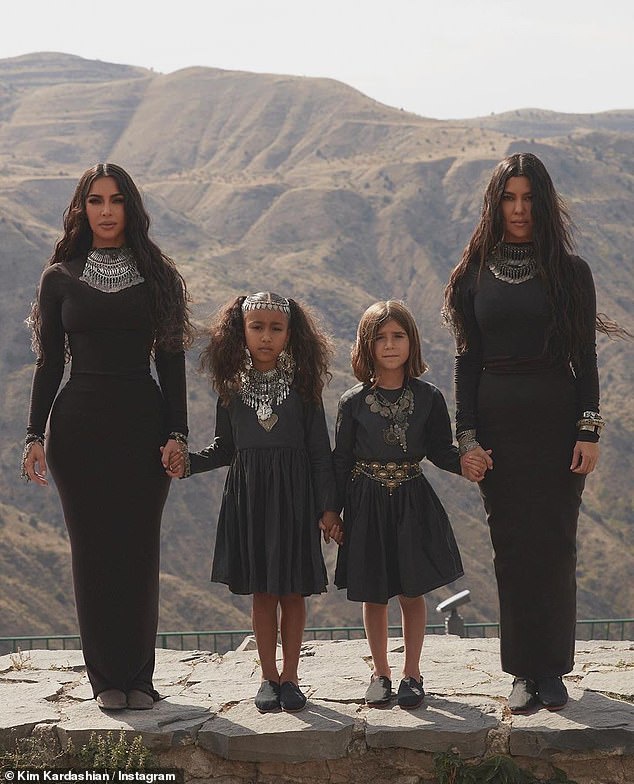 Mothers and daughters: Kim, North, Penelope and Kourtney in Armenia