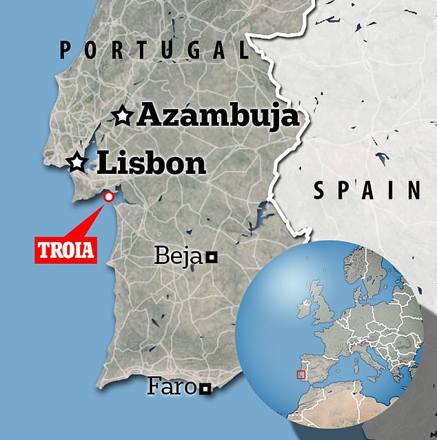 According to Portuguese media, the tragedy happened in Troia, a peninsular off the coast of Setubal just south of Lisbon