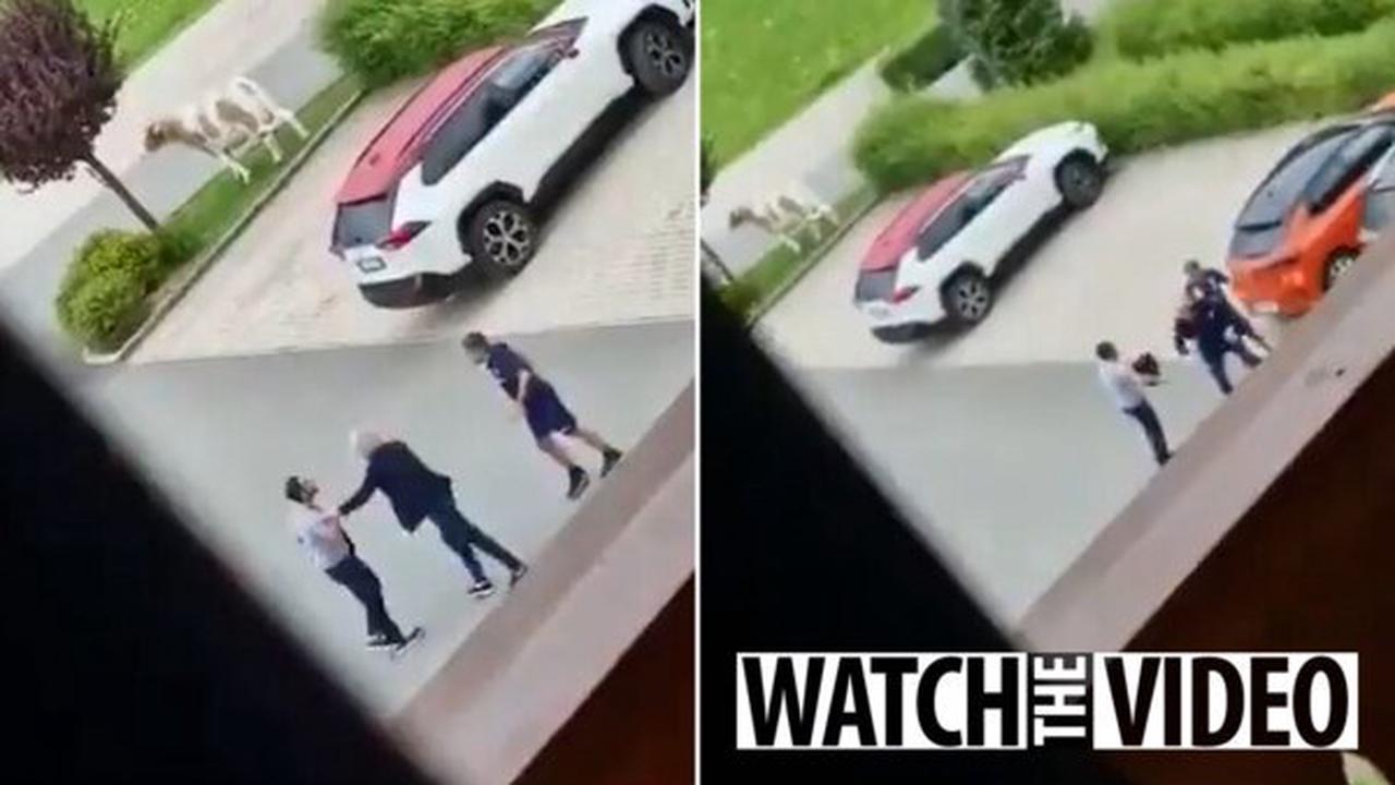 Watch Torino manager Ivan Juric and director of sport Davide Vagnati filmed FIGHTING in car park in incredible scenes