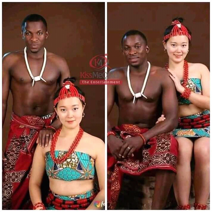 Pre - Wedding Photos of Nigerian Man and His Korean Bride Breaks the Internet