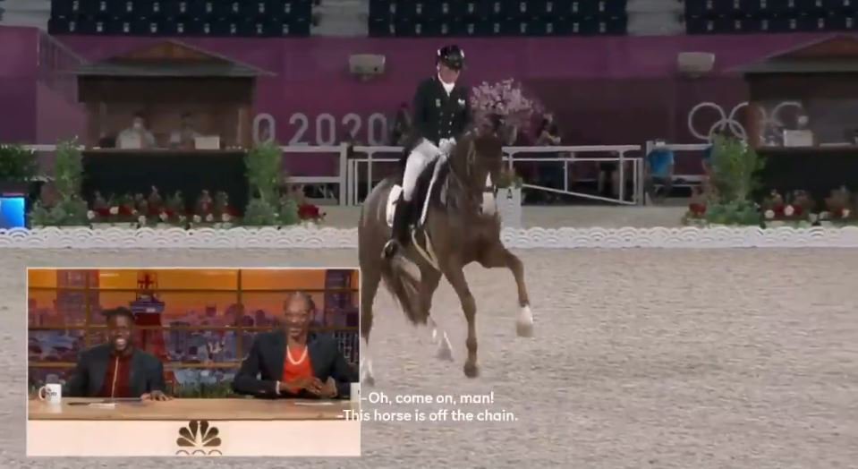 Watch Snoop Dogg S Commentary On Olympic Dressage With Horse Crip Walking Opera News