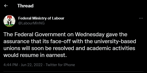 federal government on wenesday