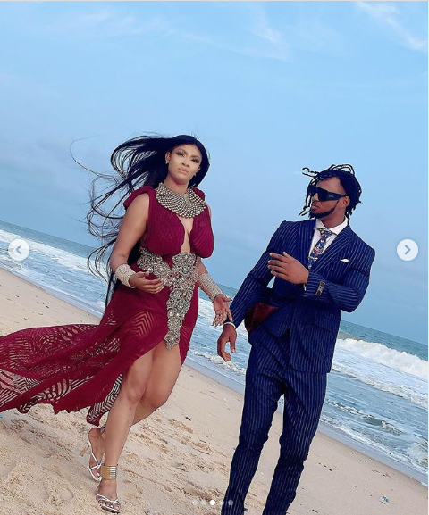 Actress, Angela Okorie marries her fiance Desmond in a romantic beach wedding (Photos)