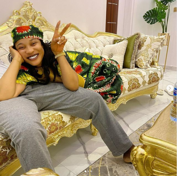 Tonto Dikeh shares loved-up photos with her man Prince Kpokpogri