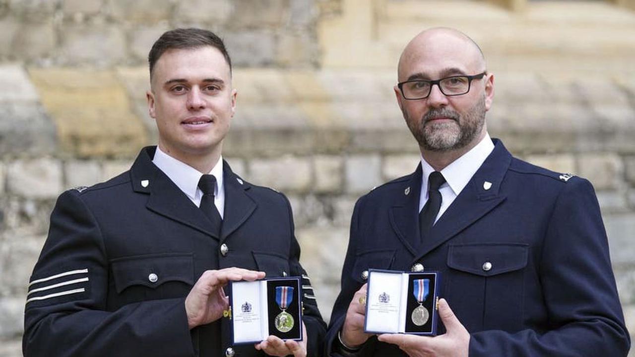 Officers honoured for efforts to save five killed in Leicester helicopter crash