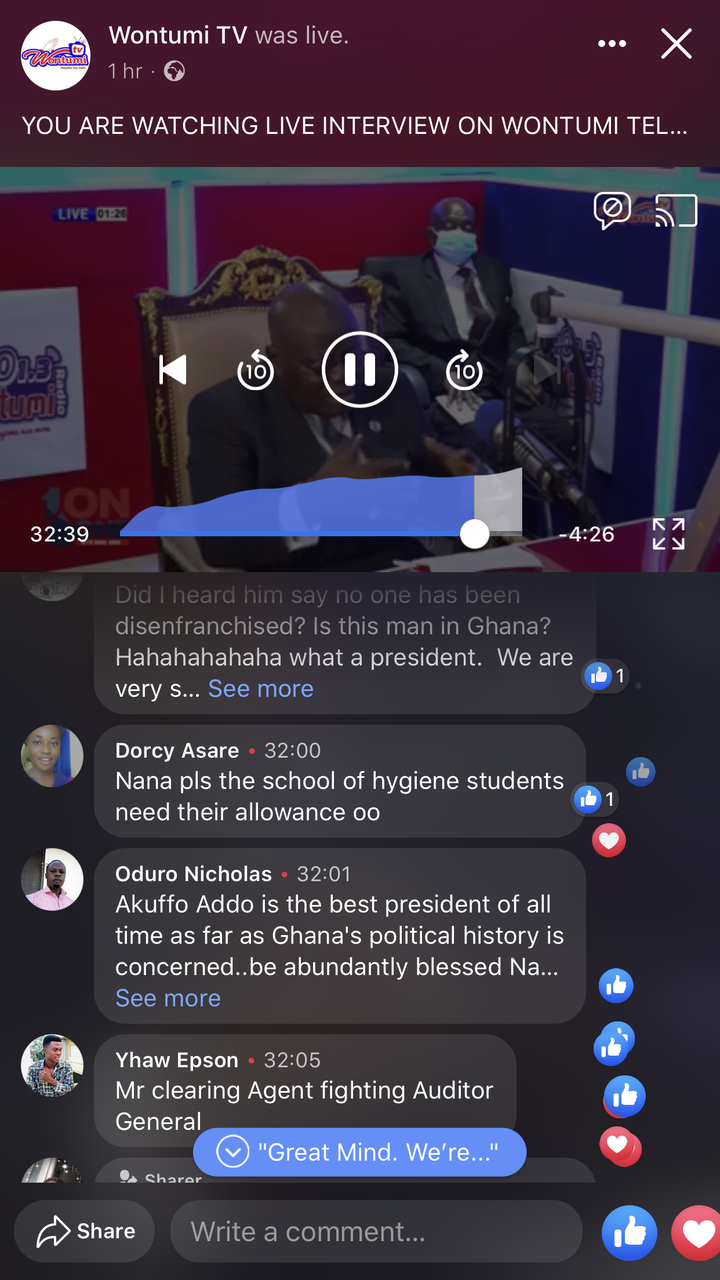 7cba6bdb0e3f242cd83ef9ec0fa6e8bc?quality=uhq&resize=720 - See how Ghanaians reacted after Wontumi Radio sets a record of interviewing a President face-to-face