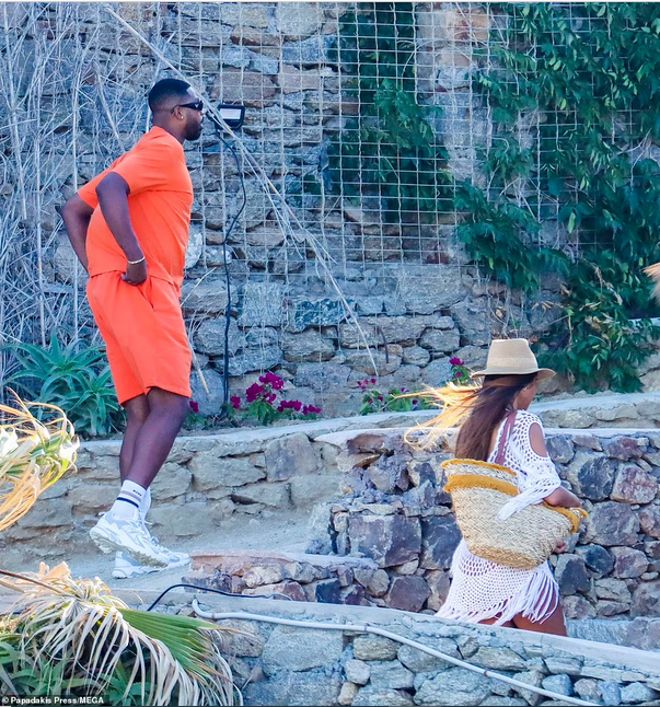 Unbothered Tristan Thompson gets flirty while in the company of two mystery women in Greece as he awaits birth of his fourth child (Photos)