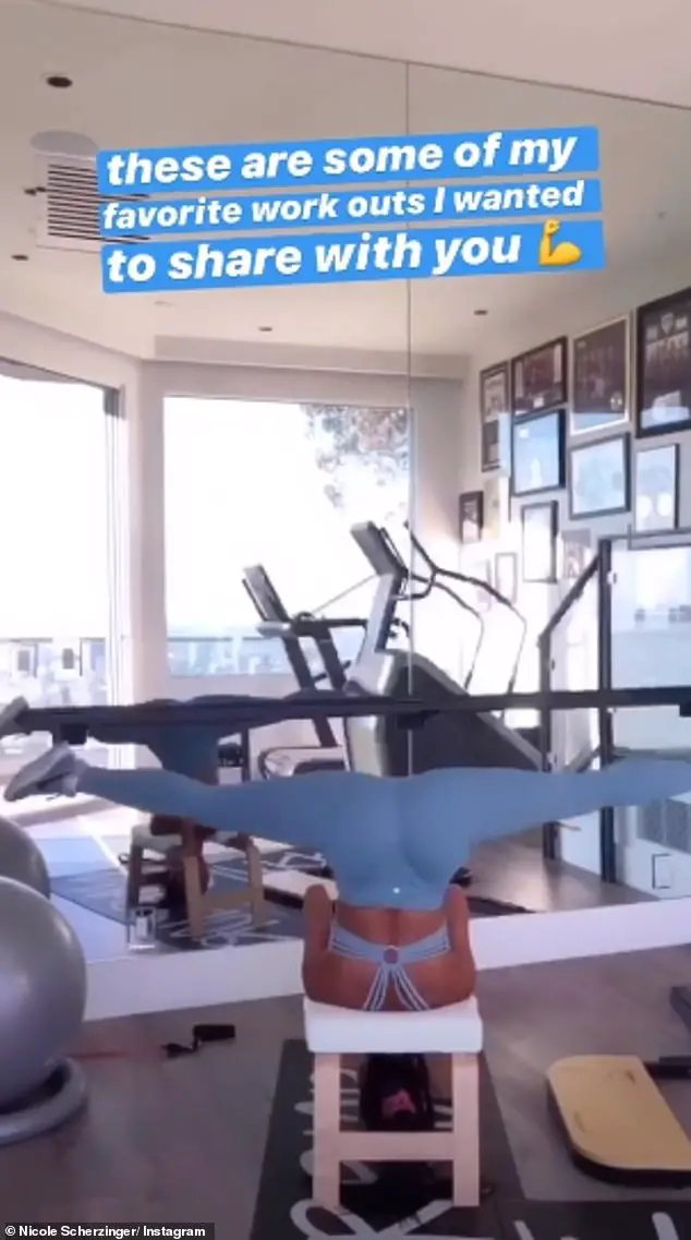 Wow! Before her trip down memory lane, Nicole showcased her impressive flexibility as she did a headstand split while giving fans a glimpse inside her daily lockdown routine at her Los Angeles home on Wednesday