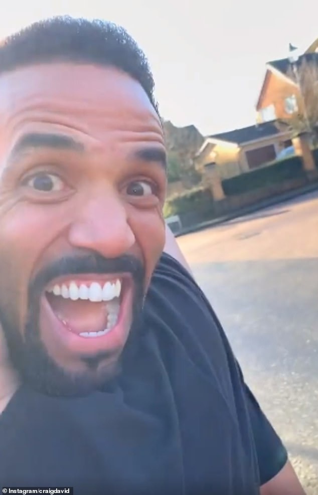 Wow: Craig David, 38, surprised his emotional mum with a brand new mini Cooper car on Christmas day and shared her reaction on social media