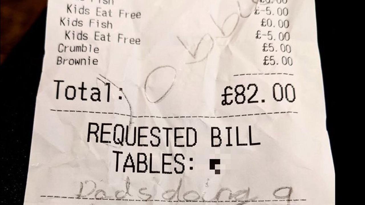 Edinburgh dad left red-faced after son, 4, leaves VERY embarrassing note on  their restaurant bill - Opera News