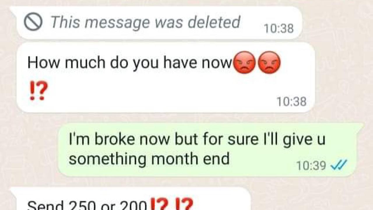 LEAKED WHATSAPP| Amateur Blackmailer Demands R650 Payment For Fake Inappropriate Pictures