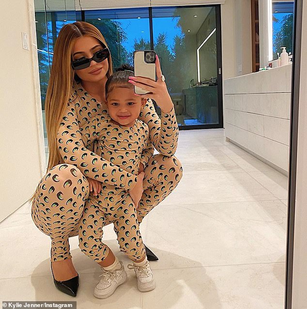 Designer gals: The mother-daughter duo donned matchin blush hued Marine Serre outfits