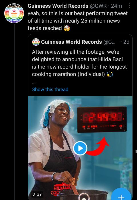 Guinness World Record confirms Hilda Baci