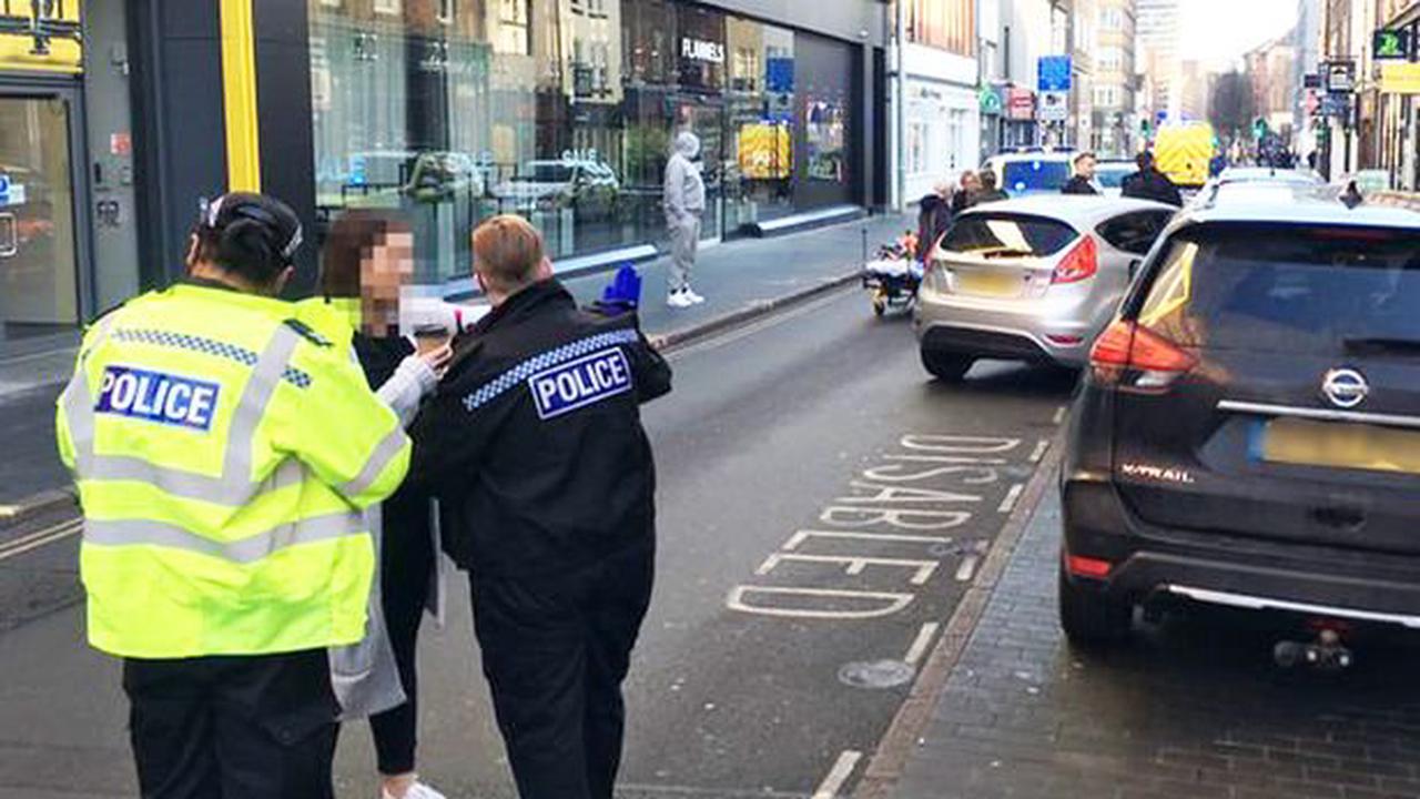Witnesses sought after woman struck by a car in Leicester city centre