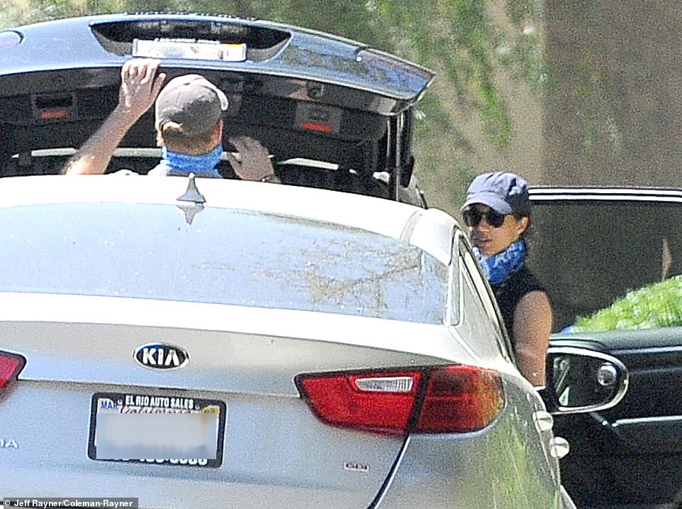 Sensibly, the couple weren't accompanied by their 11-month-old son, Archie, who is said to be 'toddling everywhere'