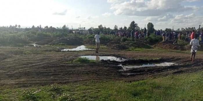 A photo of the scene where the bodies were located on Saturday, November 16.