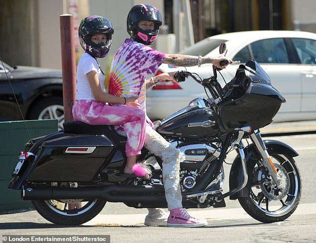Machine Gun Kelly Takes Daughter Casie 11 For A Motorcycle Ride As Megan Fox Heads To Disneyland Opera News