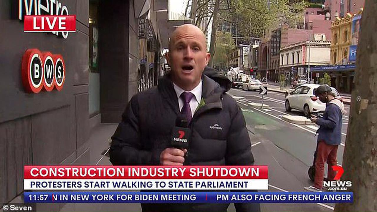 Shocking moment Seven News reporter is attacked by ‘protestor’