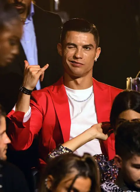 Cristiano Ronaldo in the audience during the MTV Europe Music Awards 2019, held at the FIBES Conference & Exhibition Centre of Seville, Spain. PA Photo. Picture date: Sunday November 3, 2019. See PA story SHOWBIZ MTV. Photo credit should read: Ian West/PA Wire.