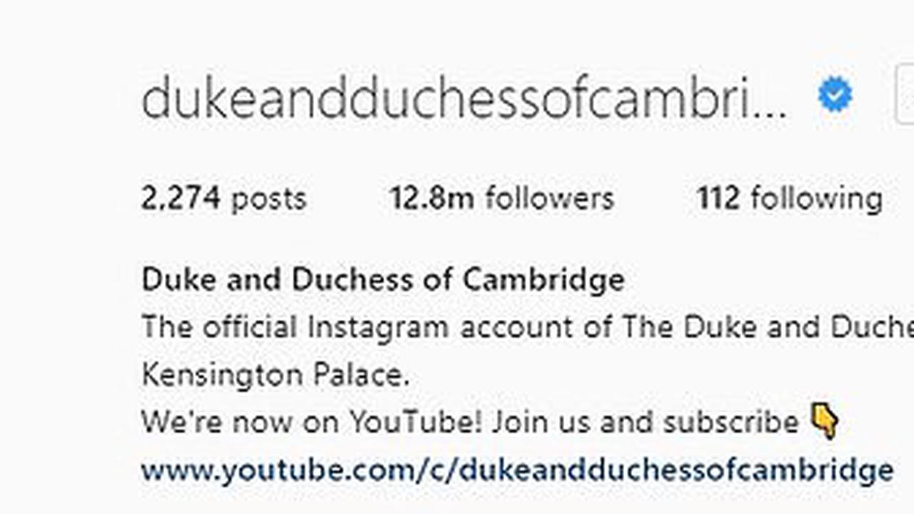 Kate And William S Instagram Revamp Couple Replace Kensington Royal Username With More Personal Duke And Duchess Of Cambridge And Swap Family Profile Photo For A Candid Couple Snap Opera News