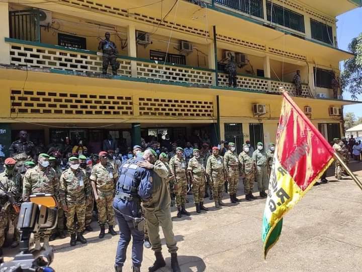 General Ibrahima Hands Over Command To Colonel Samoury On Doumbouya Orders