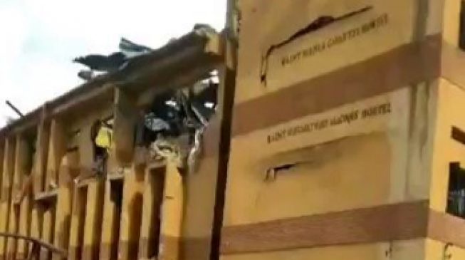 Lagos explosion: Boarding students trapped in dormitory