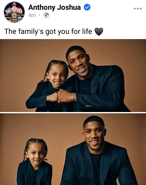 Anthony Joshua shares photos with his son to celebrate Father