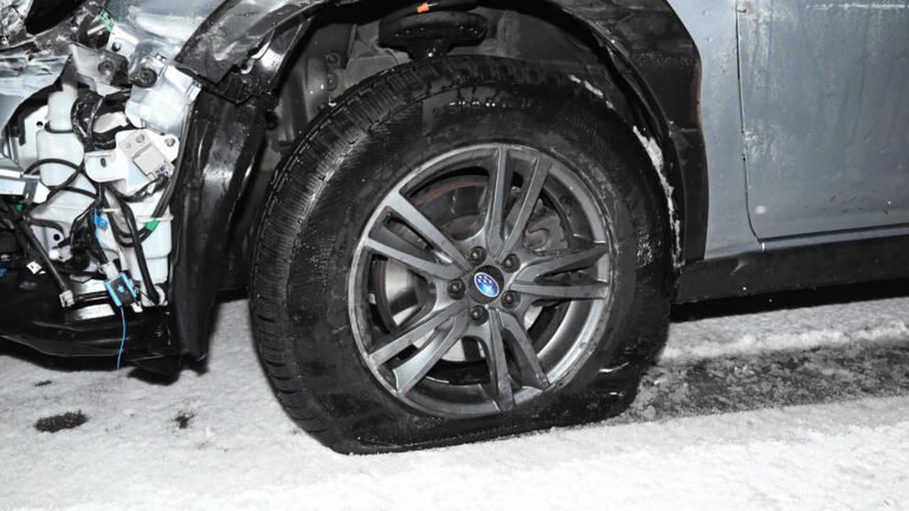 Rüthi SG: Mehrere Unfälle auf schneebedeckten Autobahn