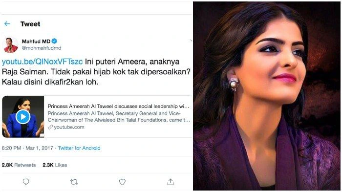 Mahfud Md Salah Ternyata Ini Foto Asli Putri Raja Salman Yang Cantik Berjilbab Murka Usai Difoto Opera News Official