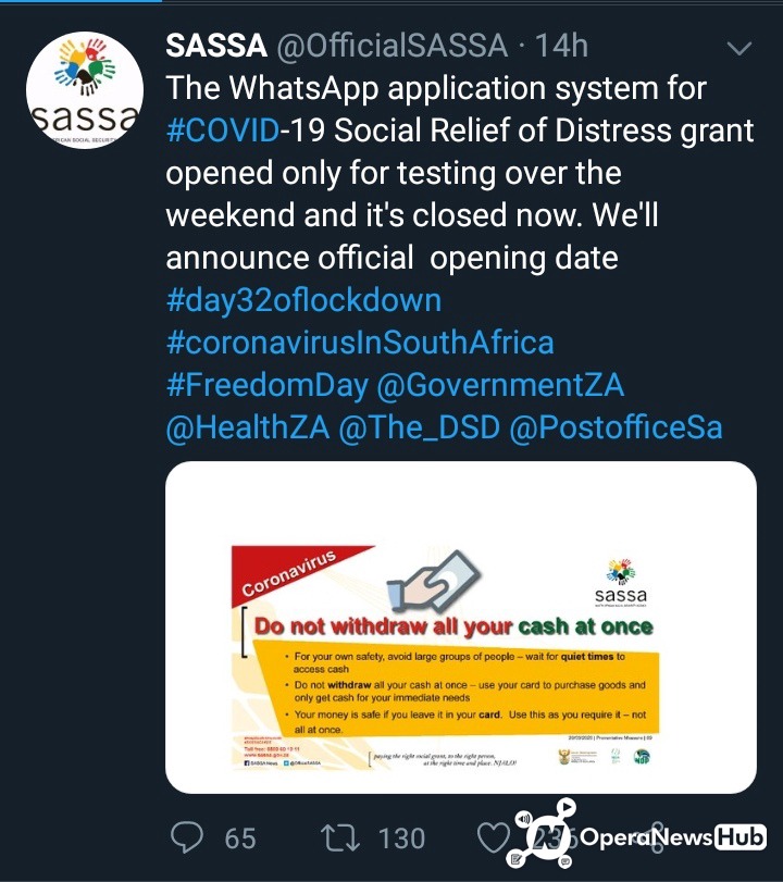 Sassa Causes Confusion As They Make New Announcement About The