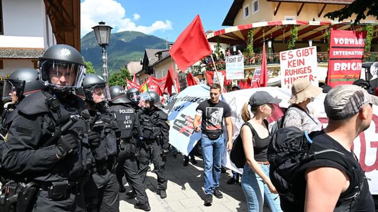 Demonstrationszug gegen G7 wieder am Ausgangsort angekommen