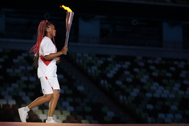  Tokyo 2020 Olympics: Naomi Osaka lights Olympic cauldron at Opening Ceremony (Photos)