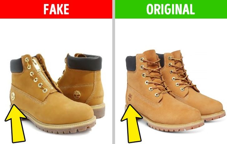 fake timberland vs real